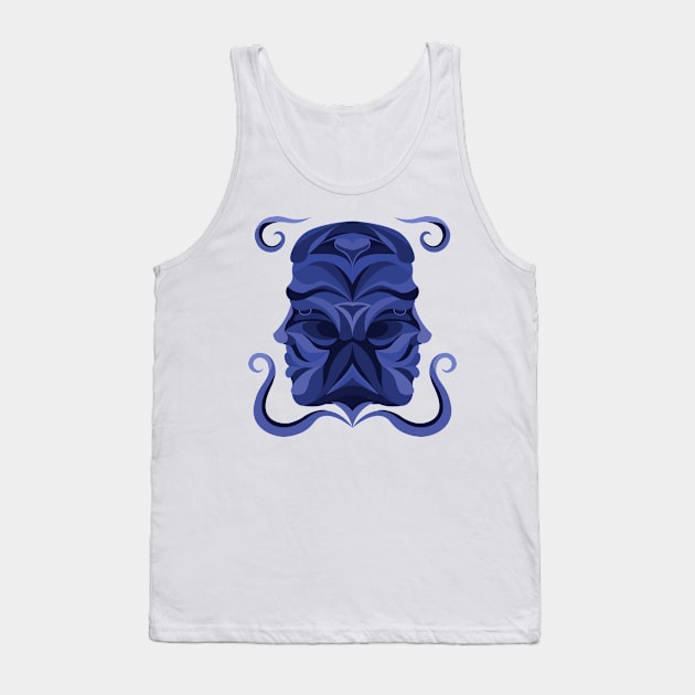 Gemini Zodiac Sign - Blue Tank Top by TeeeeeeTime